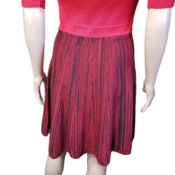 Candie’s Red Knit Flared Sweater Dress Medium - Picture 7 of 14